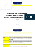 Plan de Formación para El Desarrollo Profesional Docente 2021 PDF