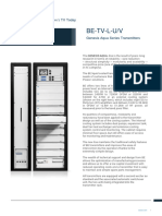 BE Genesis Aqua Liquid Cooled TV Transmitter Brochure V1.3