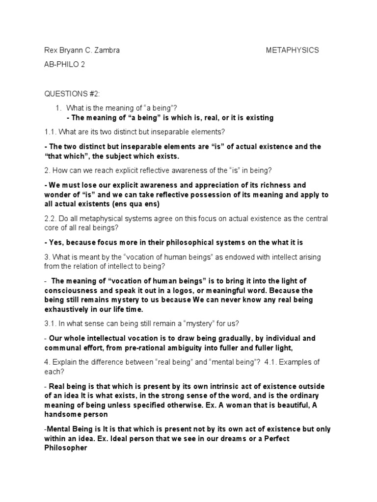 Metaphysics Lecture 2 PDF Reality Knowledge