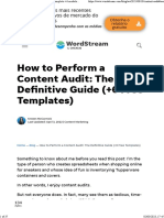 Como Executar Uma Auditoria de Conteúdo Guia Completo + 6 Modelos Gratuitos PDF