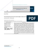 Financial Deepening and Economic Growth in Nigeria: Evidence From 1982 - 2019