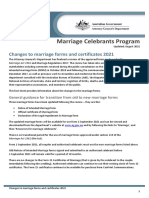 Changes To Marriage Forms and Certificates From 1 Sept 2021