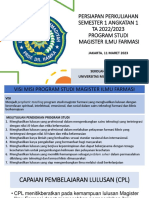 Pengarahan Mahasiswa S2 Farmasi Angkatan 1 PDF