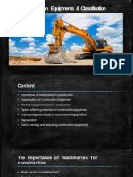 Construction Equipment Classification & Cost Factors