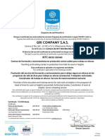 GRI COMPANY S.A.S. CS CER709434 Cert... 1 1 PDF