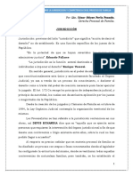 Algunas Consideraciones Sobre Jurisdiccion y Competencia en El Proceso de Familia