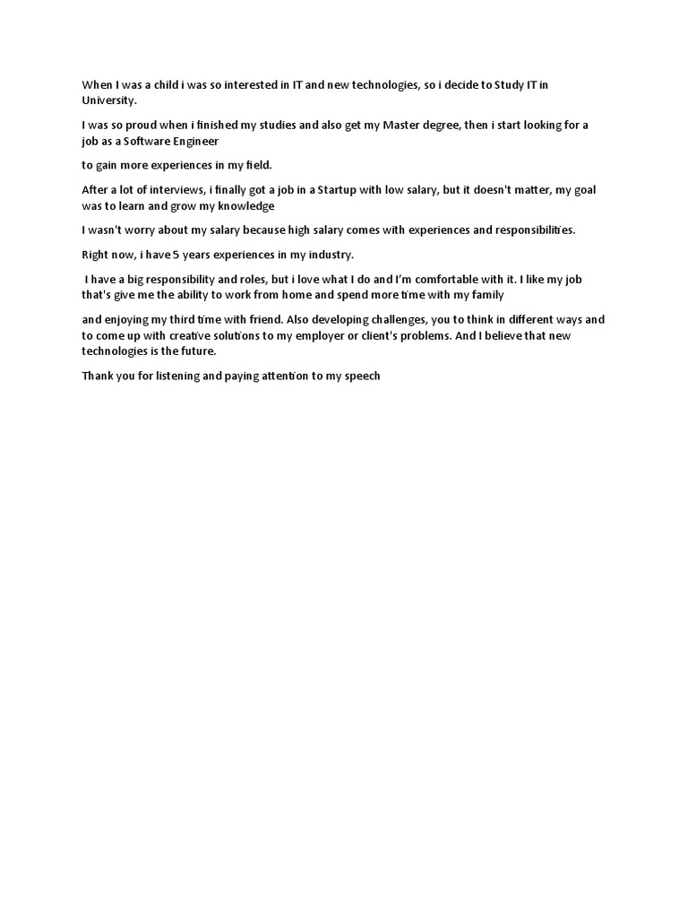 My Journey as a Software Engineer | PDF