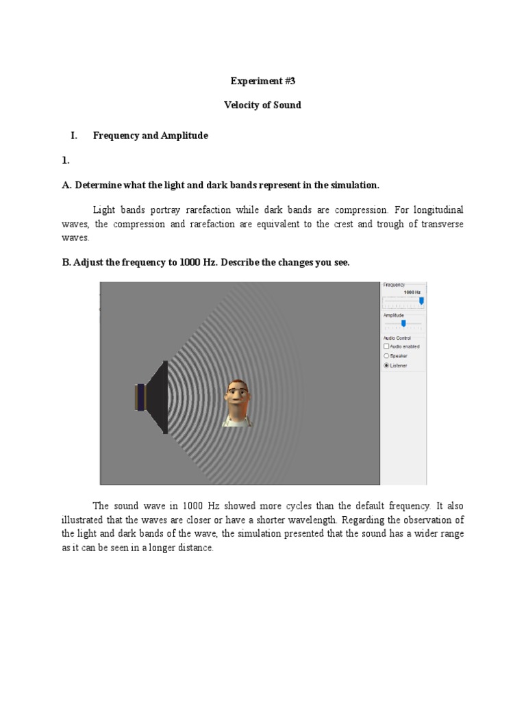 Sound Wave Experiments and Analysis | PDF