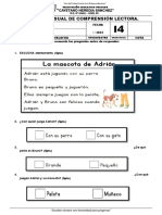 Exámen Mensual Plan Lector Iv Bimestre.