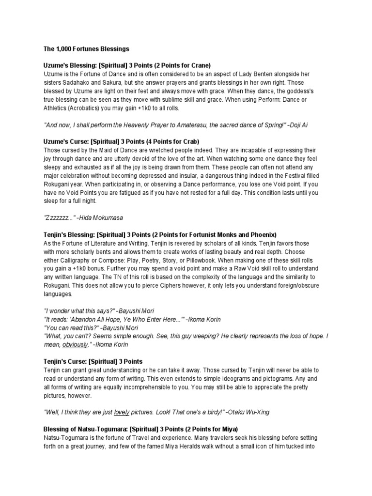 4E The Complete List of Fortunes PDF PDF Storm Surge