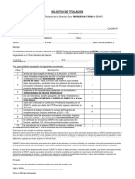 Solicitud de Titulación para Alumnos Regulares PDF