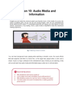 Core 3 Lesson 10 Audio Media and Information