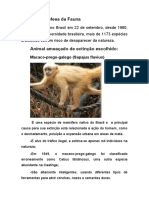 Dia da Defesa da Fauna e Macaco-prego-galego ameaçado