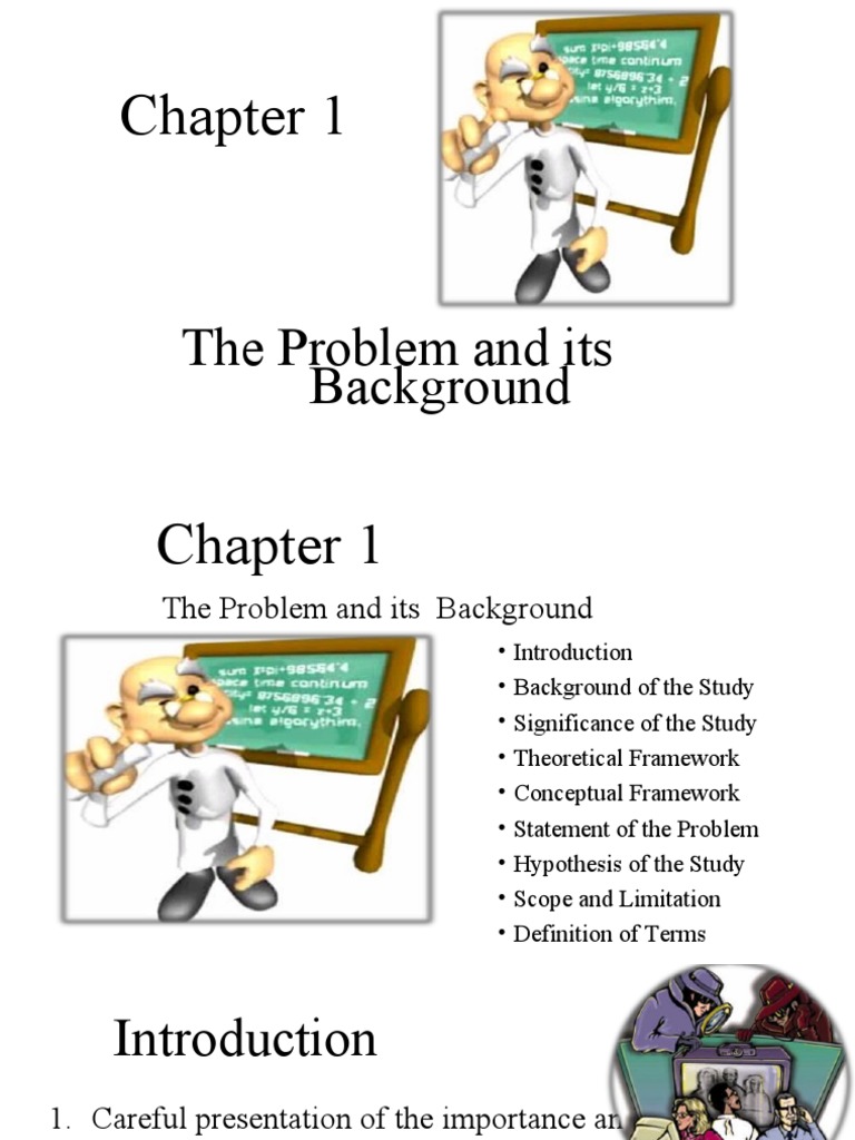 Problem and Background of the Study | PDF | Theory | Hypothesis