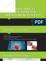 Atonia Uterina Y Desprendimiento Prematuro de Placenta: Alondra Lazos Torres Medico Interno de Pregrado
