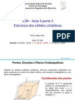 Aula 3 ICM - Estrutura Dos Sólidos Cristalinos Parte 2