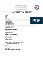 Postmortem Report Tabina 2022