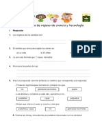 Ficha para Clase y Ficha Domiciliaria de Ciencia y Tecnologia