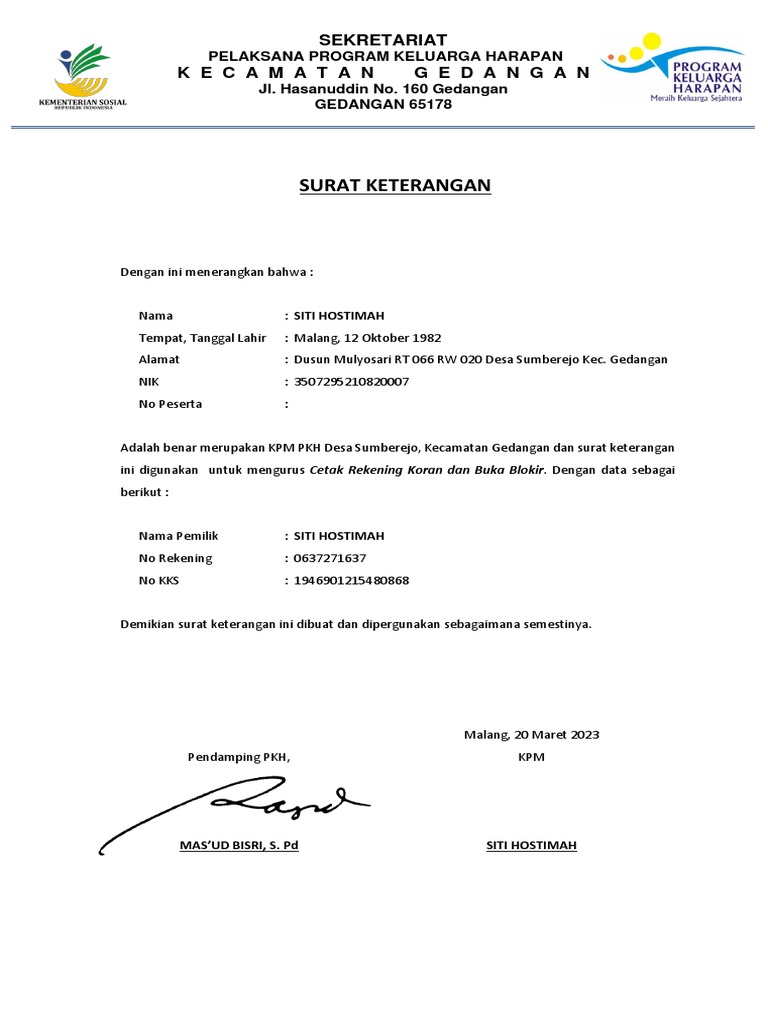 surat-keterangan-buka-blokir-siti-hostimah-dan-sarinah-pdf