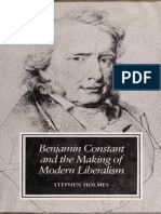 Stephen Holmes - Benjamin Constant and Making of Modern Liberalism-Yale University Press (1984)