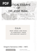 Works of Jose Rizal - Political Essays