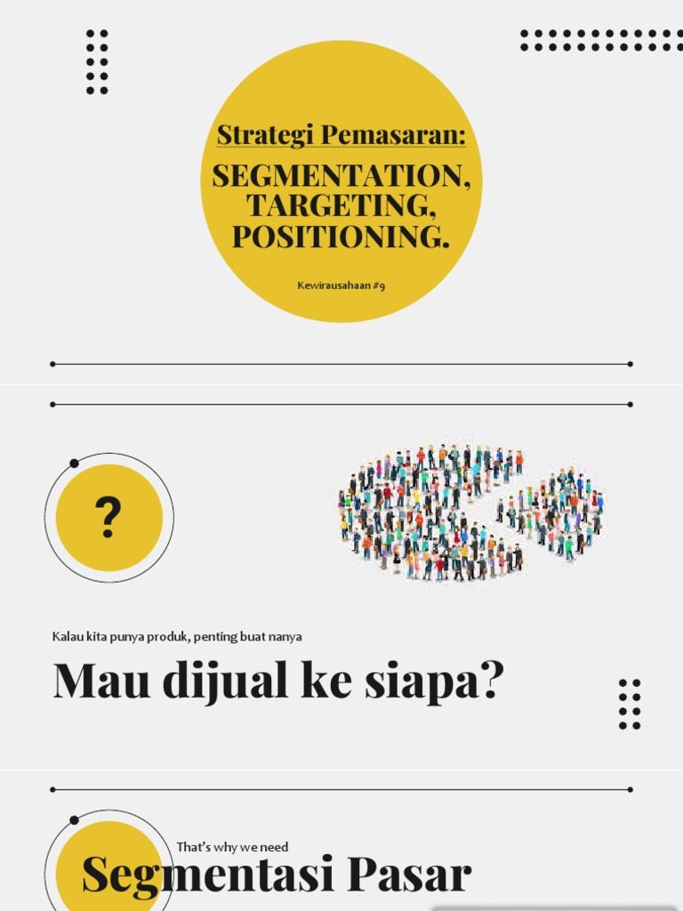 Strategi STP: Segmentasi, Targeting, Positioning | PDF