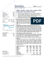 DSNG 3Q21 Results Below Estimates on Weaker CPO Production