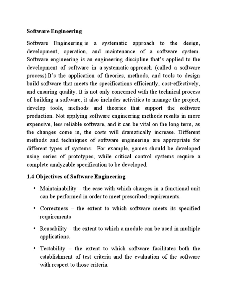 Software Engineering Lecture 1.1.2 | PDF | Software | Engineering