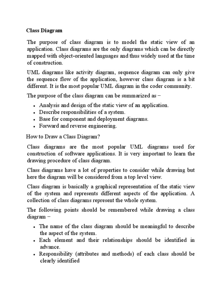 Lecture Notes 1.3.6 | PDF | Class (Computer Programming) | Unified ...