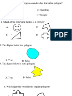 Which Is of The Following Is Considered As Four Sided Polygon