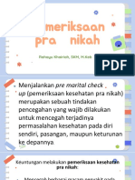 MATERI DOSEN PEMERIKSAAN PRA NIKAH