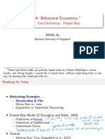 Present Bias and Hyperbolic Discounting