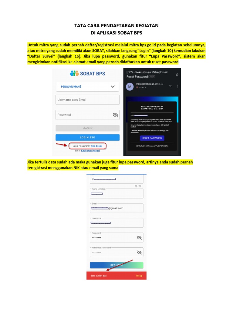 Tata Cara Pendaftaran Sobat BPS PDF