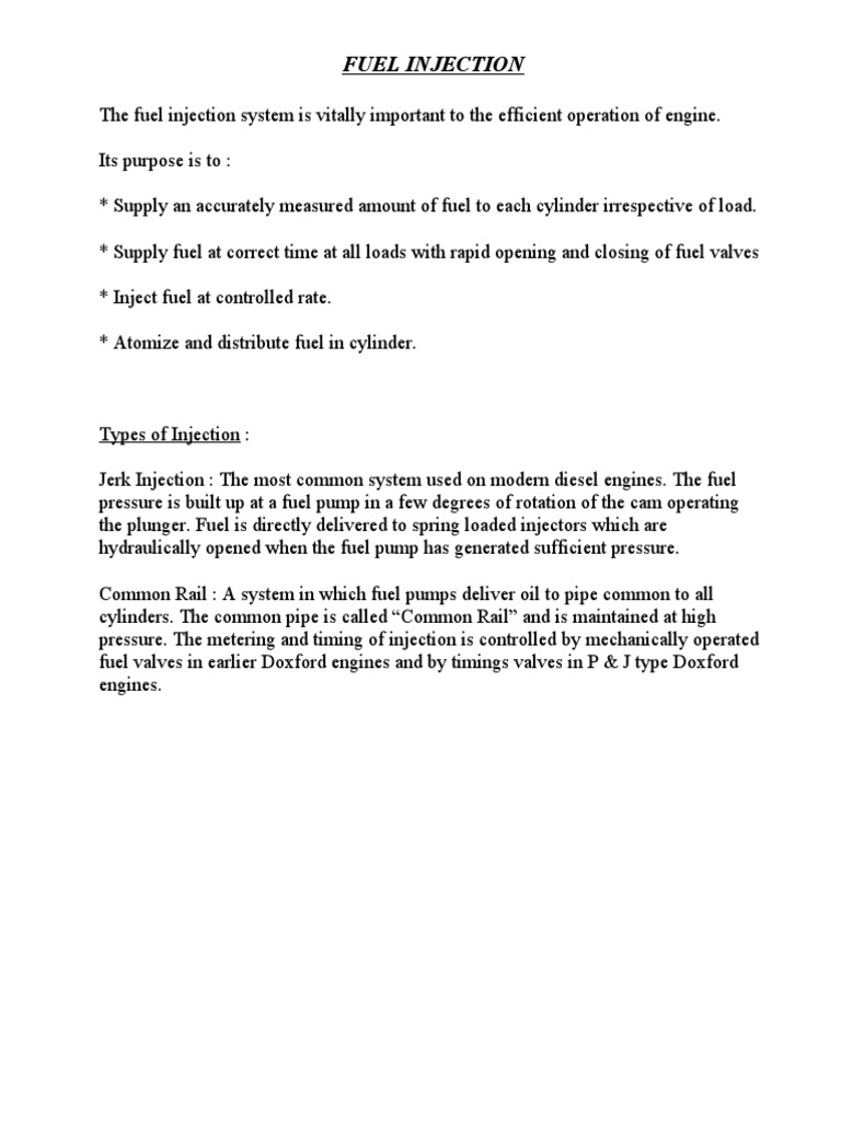 Under Pressure A Technical Examination of Diesel Fuel Injection