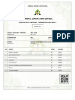 NECO Results PDF