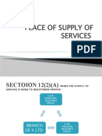 Place of Supply of Services