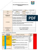 Sesion de Educacion Fisica Epreciencia de Aprendizaje