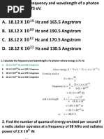 Tutorial Unit IV PHY110