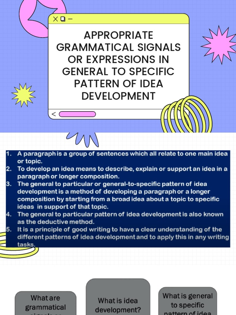 Patterns of Idea Development PDF PDF