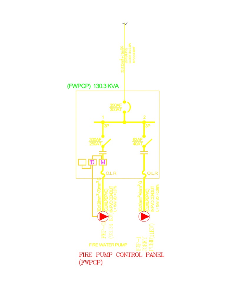 Fire Pump Conduit and Wiring Details | PDF