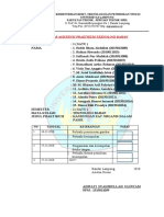 Lembar Asistensi Kandungan Zat Organis Dalam Pasir (Kel. 1)