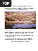 Indus Valley Civilization Map Overview | PDF | Bronze Age | Indus River