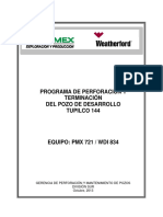 Programa Técnico de Perforación y Terminación TUPILCO 144 PDF