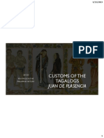 Customs of The Tagalogs PDF