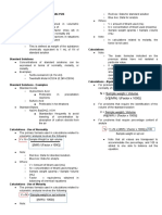 Pharm. Analysis - Calculations in Volumetric Analysis (Midterms) PDF