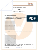 CBSE Class 10 Maths Chapter 2 Polynomials Important Questions 2022-23 PDF