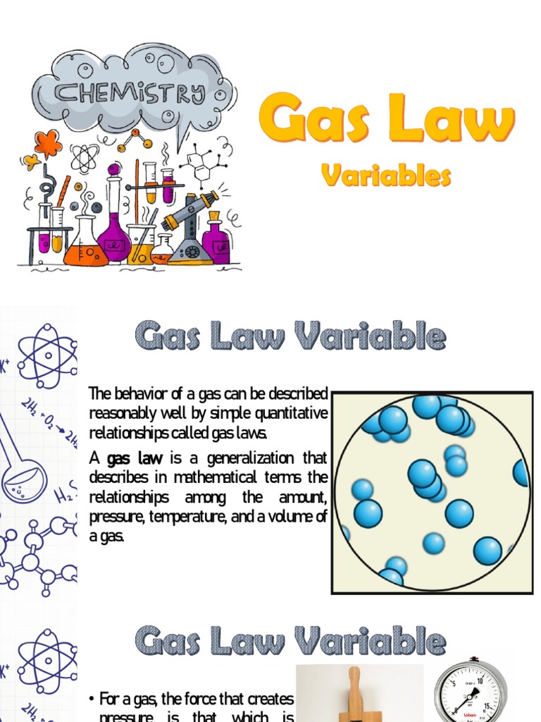 CHEM 1 Lesson 3 Part 2 GAS LAW PDF Gases Pressure