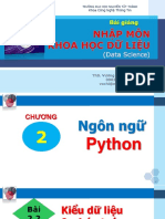 C2 2 Python DataType Operator
