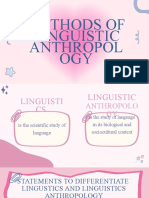 Methods of Linguistic Anthropology