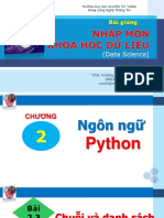C2 3 Python String List